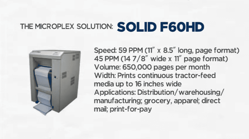 laser printer F60HD