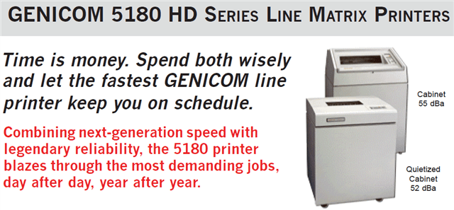 Old Genicom 5180 advertisement