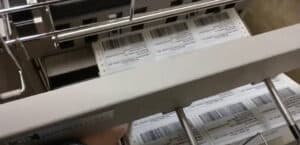 F40 laser printing barcode labels