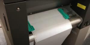 Fanfold paper with tractor feed laser printing